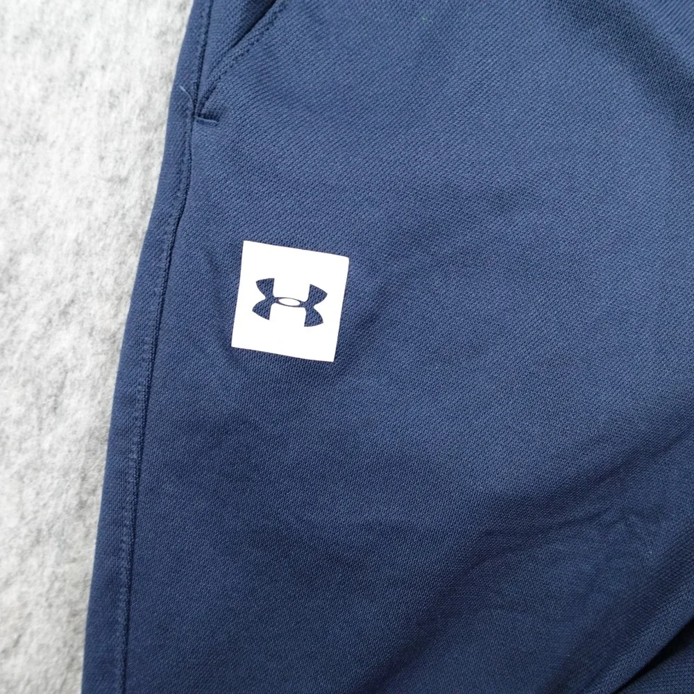 Under Armour Pants Mens Medium Blue Fitted Vital Woven Tapered Leg Ankle Zip